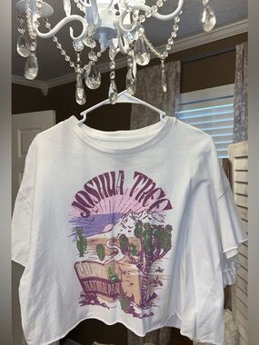 Boutine LA White Joshua Tree Graphic Short Sleeve Tee
